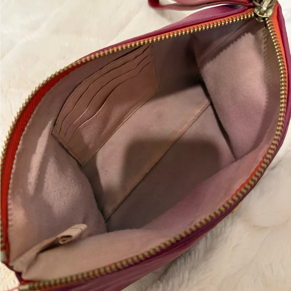 Vintage Y2K‎ Juicy Couture 100% Leather Color Block Wristlet